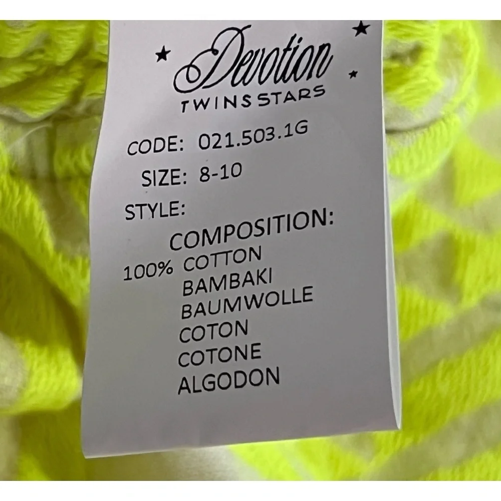 Anthropologie Devotions Twin Petra Embroidered Lime Two Piece Set Size 8/10 NWT - Picture 6 of 16